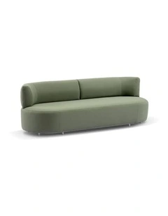 3 Seater Outdoor Fabric Lounge in La Palma Green