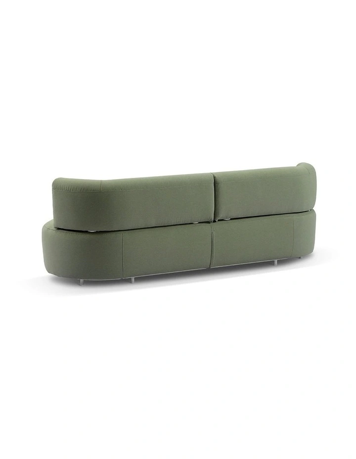 3 Seater Outdoor Fabric Lounge in La Palma Green image 2