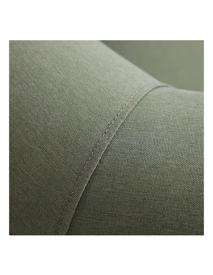 3 Seater Outdoor Fabric Lounge in La Palma Green image 4