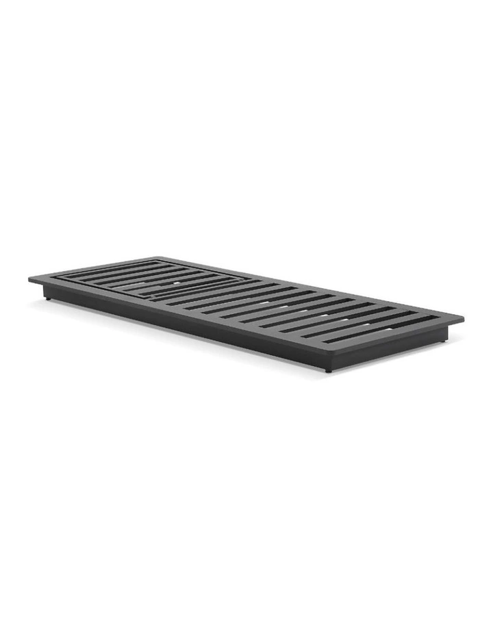 Whitehaven Outdoor Aluminium Single Sun lounge Set Charcoal & Denim Cushions image 5