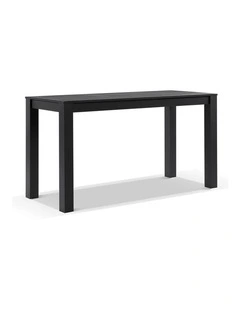 Santorini Outdoor Aluminium 2m Rectangle Bar Table Charcoal