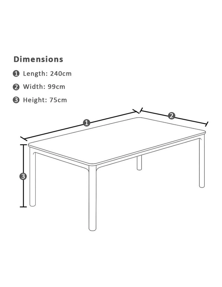 Sienna Outdoor Aluminium and Ceramic Dining Table with Rope Chairs Setting image 5