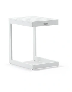 Santorini Outdoor Aluminium Slide Under Side Table White