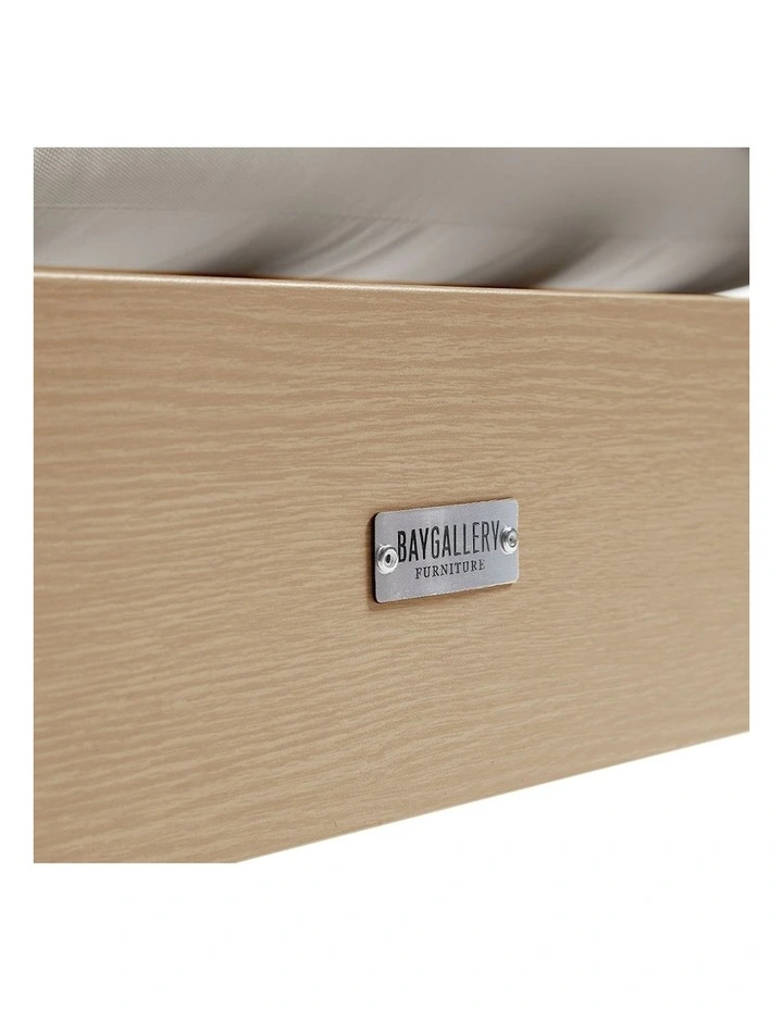 Kansas 3 seater Outdoor Aluminium Lounge Light Oak & Olefin White Cushions image 3