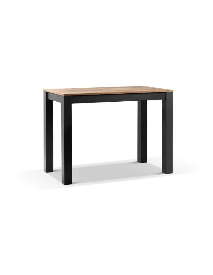 Balmoral Outdoor 1.5m rectangle Teak Top Aluminium Bar Table White image 1