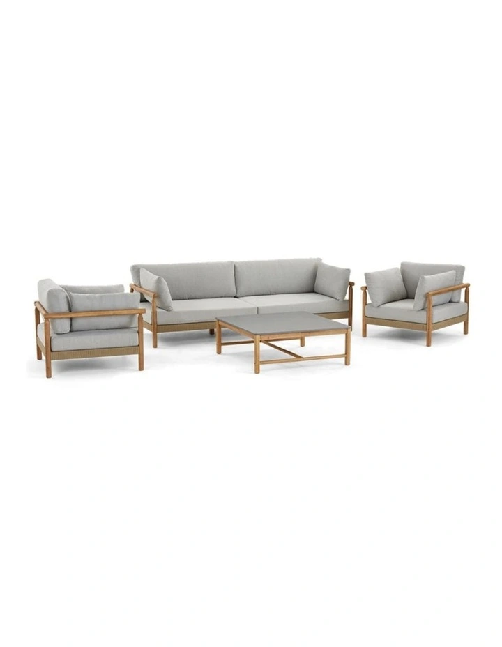 Daintree Outdoor Lounge 3 1 1 Set with Coffee Table image 1