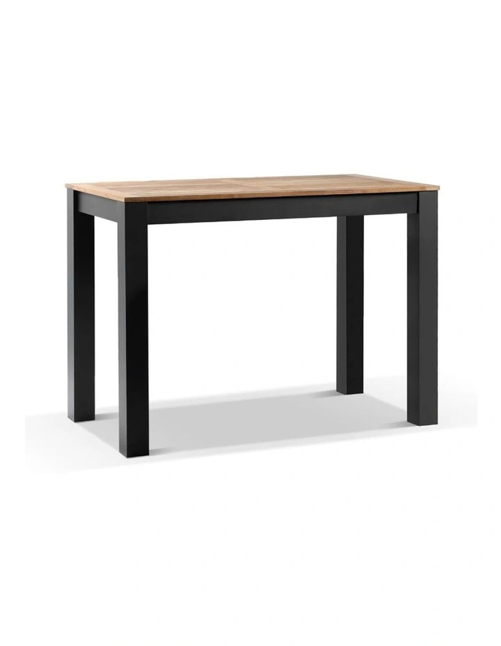Balmoral 1.5m Bar Table Charcoal With 4 Capri Stools & Denim Grey Cushions image 2