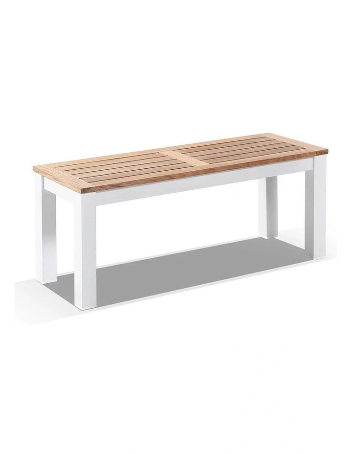 Balmoral Outdoor Aluminium Lounge and Dining Setting White & Textured Olefin Grey Cushions image 2