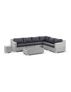 Milano Package D - Outdoor Wicker Modular Corner Lounge with Coffee Table