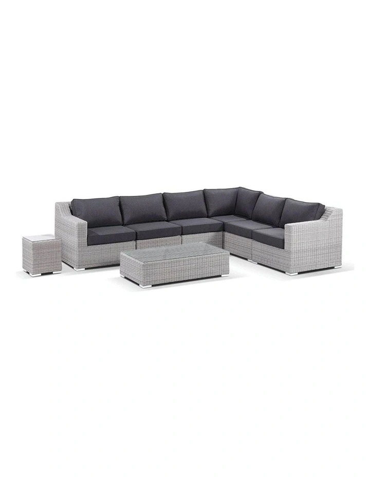 Milano Package D - Outdoor Wicker Modular Corner Lounge with Coffee Table image 1
