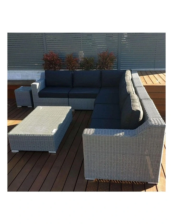 Milano Package D - Outdoor Wicker Modular Corner Lounge with Coffee Table image 2