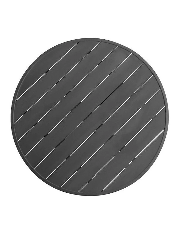 Houston Outdoor 1.2m Round Aluminium Dining Table Charcoal image 2