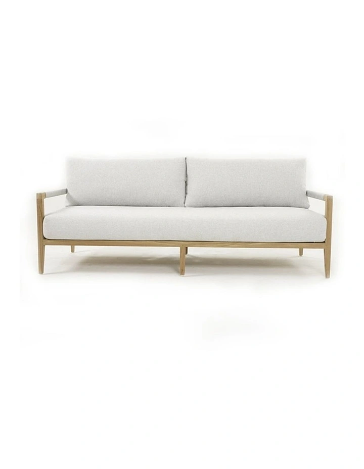 Allora 2.5 1 1 Timber and rope Lounge Setting with Coffee Table image 2