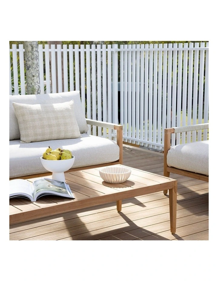 Allora 2.5 1 1 Timber and rope Lounge Setting with Coffee Table image 6