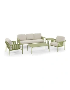 Mornington Outdoor 3 1 1 Lounge Setting with Coffee table and Side Seagrass