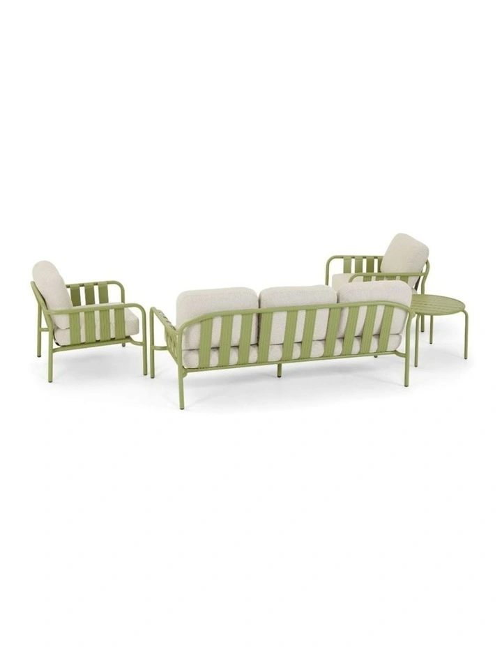 Mornington Outdoor 3 1 1 Lounge Setting with Coffee table and Side Seagrass image 3