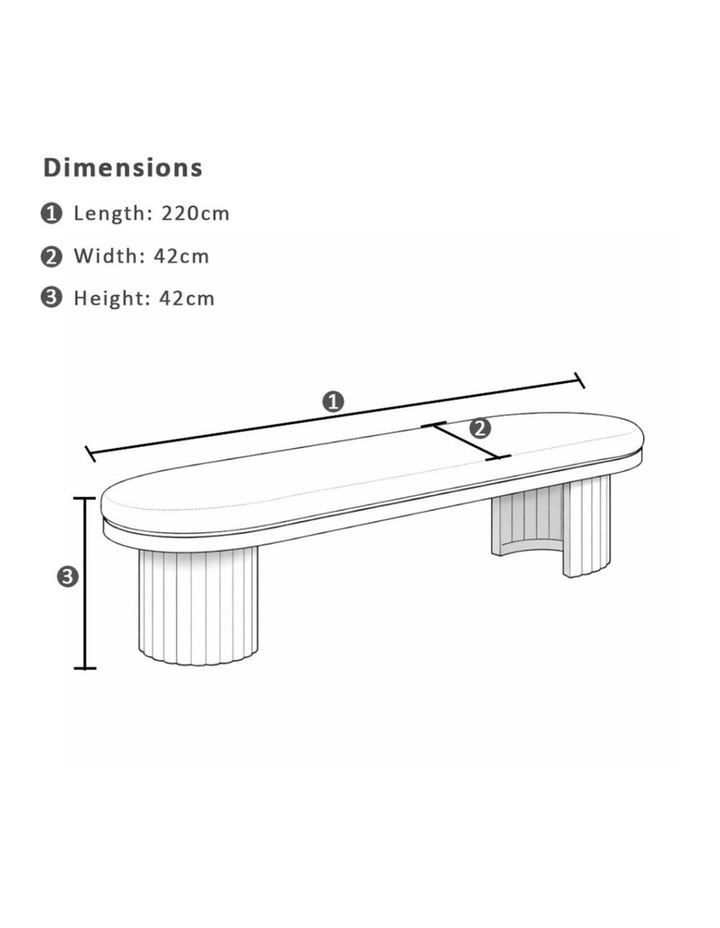 Aria Outdoor 2.4m Ceramic Table Top Dining Setting Light Dune With Benches & Sandstone Cushions image 6
