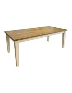 Leura Belle Rustic Rectangle 210cm x 100cm Indoor Timber Dining Table