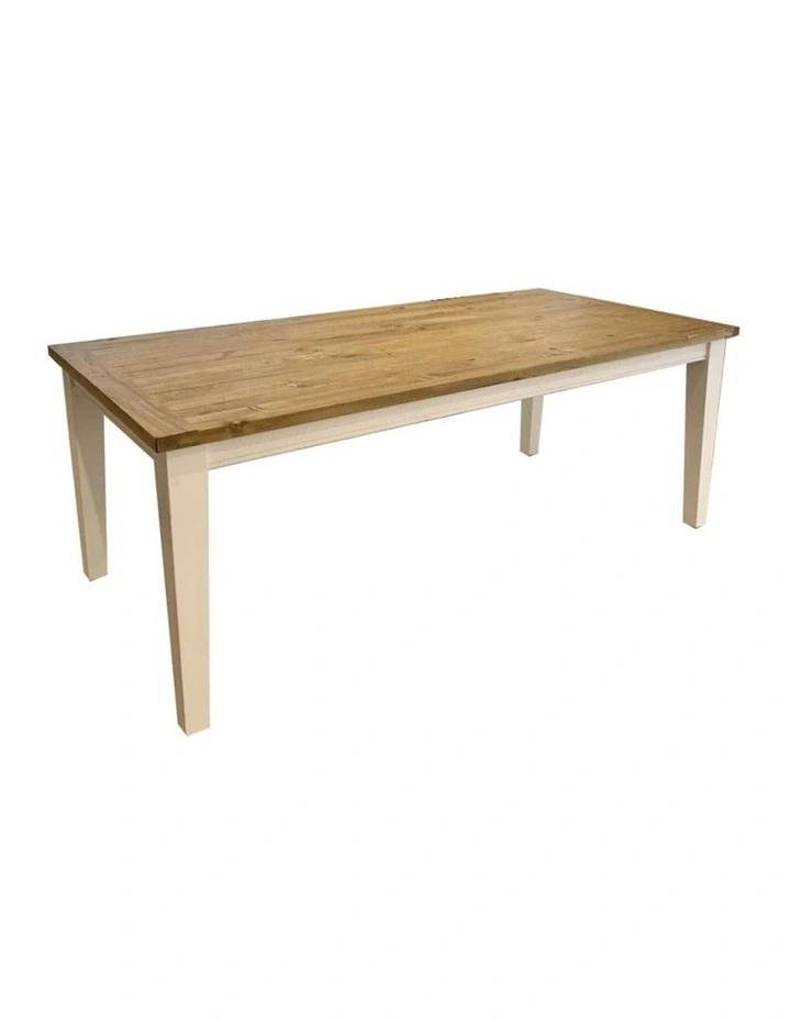 Leura Belle Rustic Rectangle 210cm x 100cm Indoor Timber Dining Table image 1
