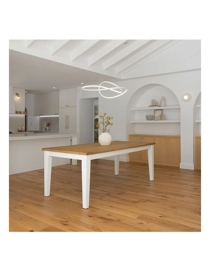 Leura Belle Rustic Rectangle 210cm x 100cm Indoor Timber Dining Table image 2