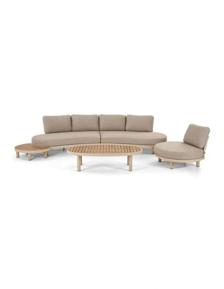 Cottesloe Outdoor Rope Lounge Set with Coffee Table and Side image 1