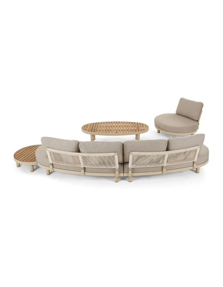 Cottesloe Outdoor Rope Lounge Set with Coffee Table and Side image 3