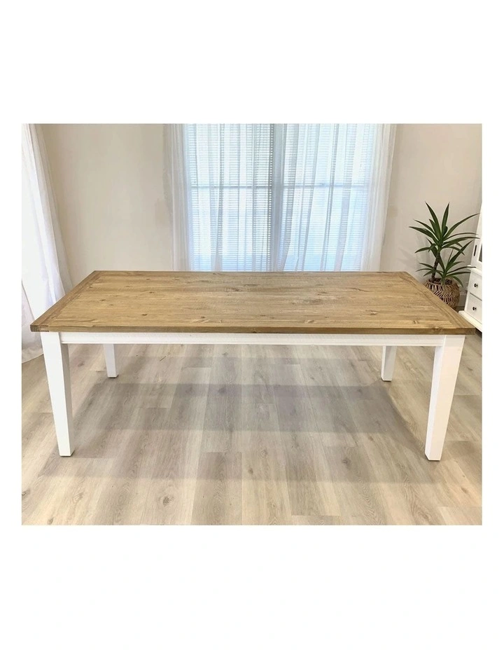 Leura Belle Large Rustic 210cm x 150cm Indoor Timber Dining Table image 3