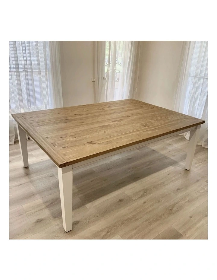 Leura Belle Large Rustic 210cm x 150cm Indoor Timber Dining Table image 4