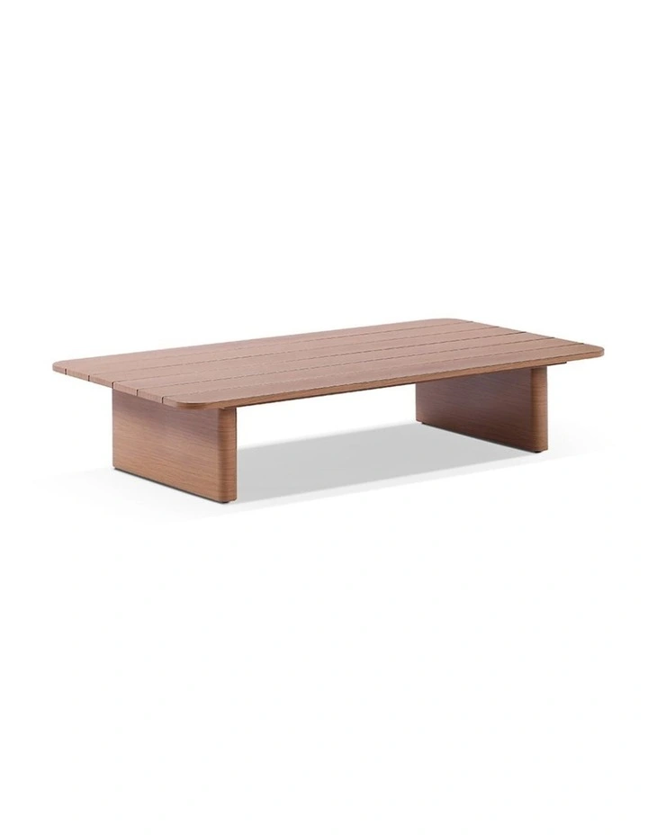 Marlo 3 1 1 Outdoor Aluminium Lounge Set Mahogany With Coffee Table & Bone Cushions image 7