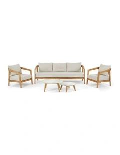 Casuarina 3 1 1 Outdoor Lounge Setting with Coffee Table Set