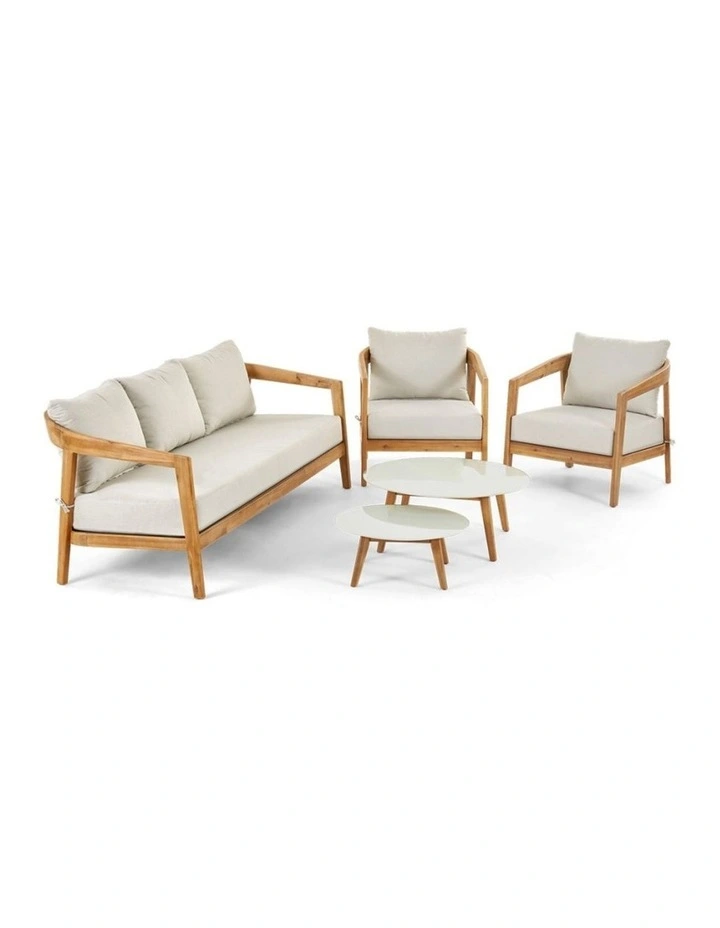 Casuarina 3 1 1 Outdoor Lounge Setting with Coffee Table Set image 4