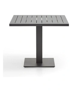 Avoca Outdoor Square Pedestal Aluminium Dining Table White