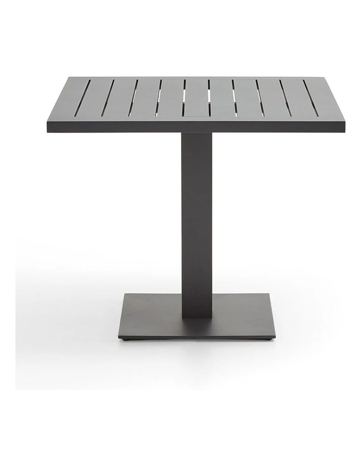 Avoca Outdoor Square Pedestal Aluminium Dining Table White image 1