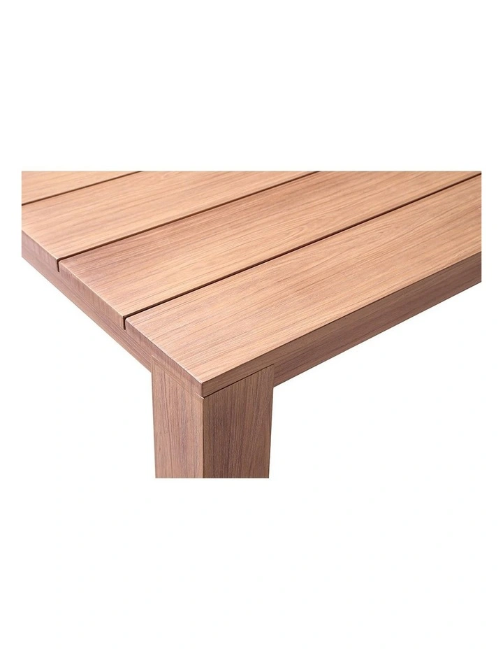 Entertainer 3.05m Outdoor Aluminium Dining Table Mahogany image 2