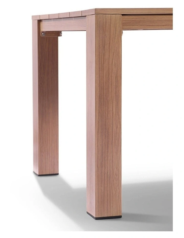Entertainer 3.05m Outdoor Aluminium Dining Table Mahogany image 4