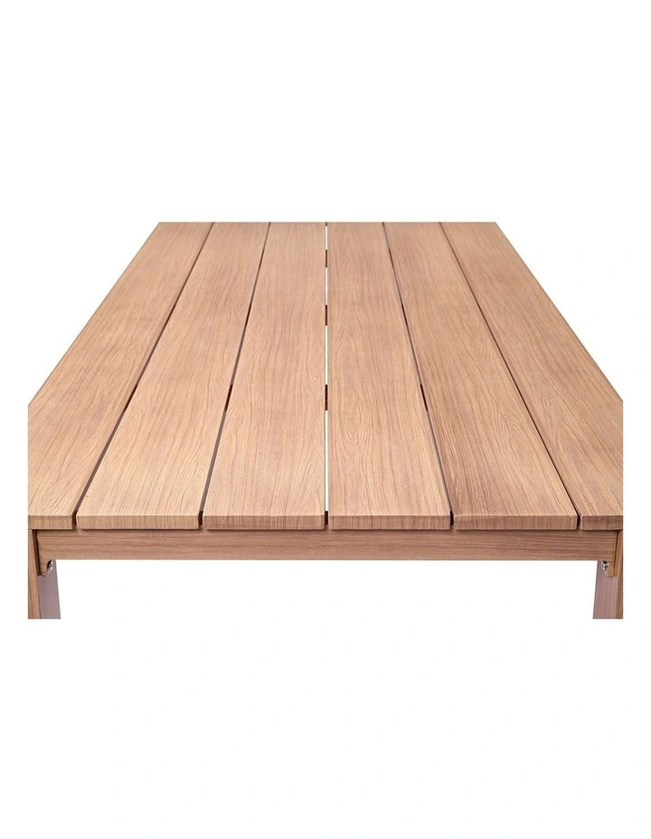 Entertainer 3.05m Outdoor Aluminium Dining Table Mahogany image 5