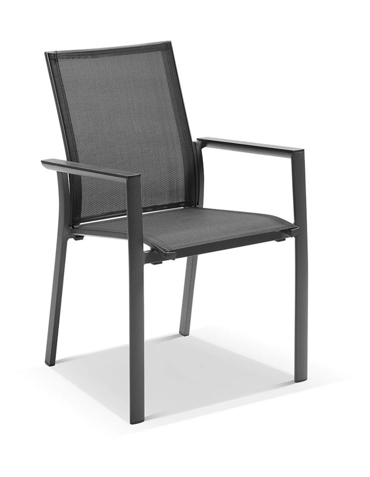 Tahitian 3m Aluminium Dining Table with 10 Patonga Chairs Charcoal image 3