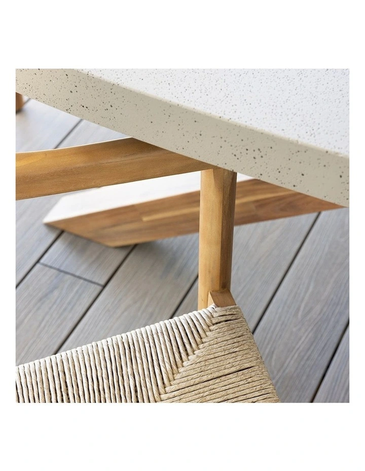 Tamarama Oval Indoor Outdoor Concrete Look Dining Table image 2