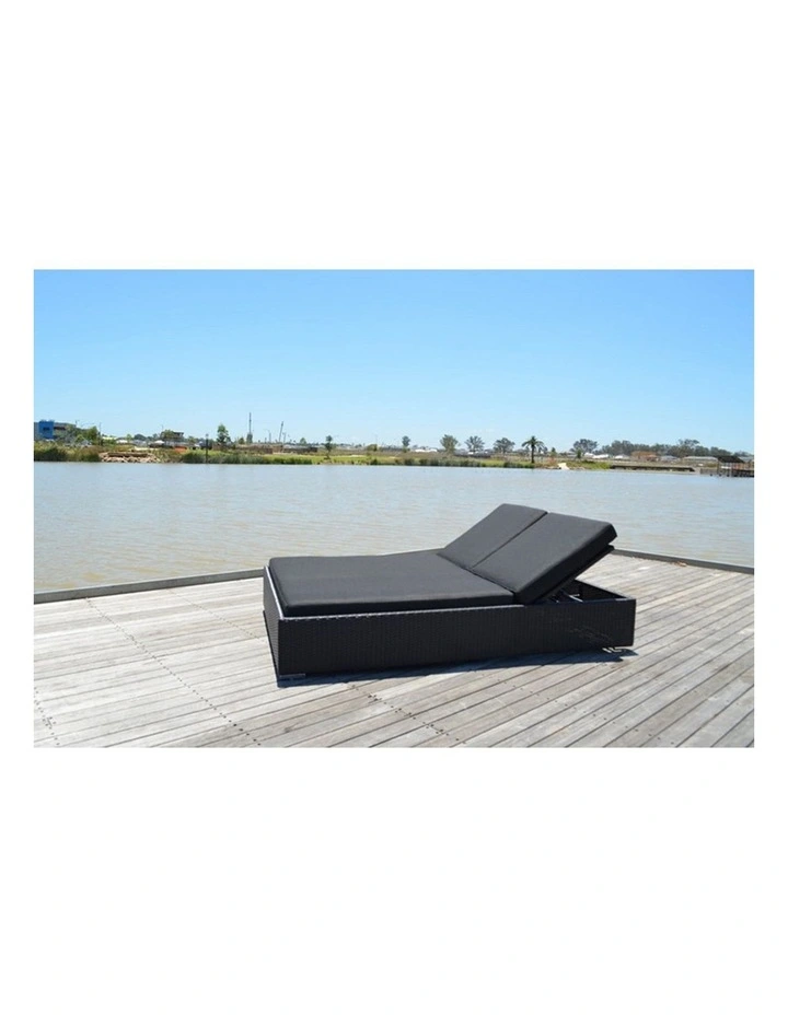 Breeze Outdoor Wicker Double Sun Lounge with Adjustable Back Rests image 4
