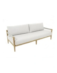 Allora 2.5 Seater Timber and Rope Lounge