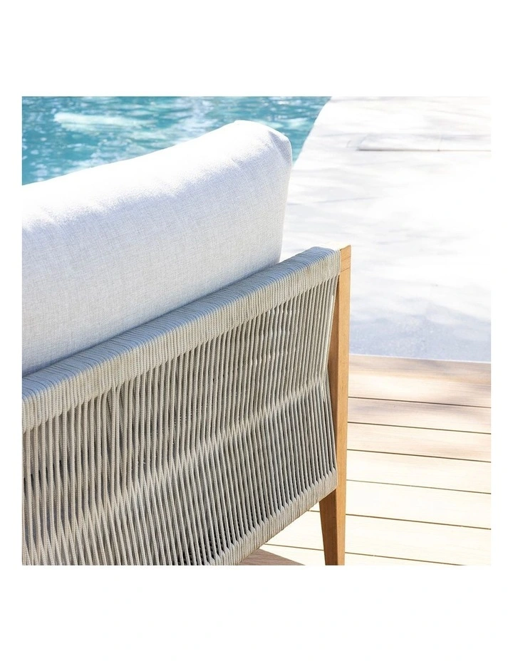 Allora 2.5 Seater Timber and Rope Lounge image 3