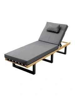 Livsip Outdoor Sun Lounge Beach Chairs Grey