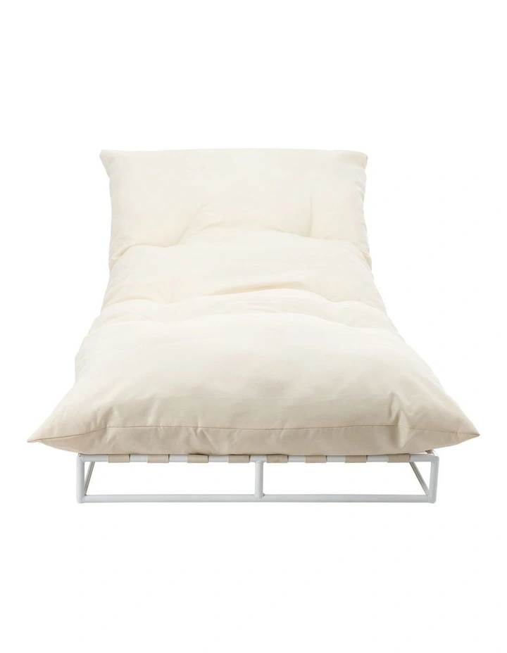 Livsip Sun Lounge Outdoor Day Bed Lounge Setting Beige image 2