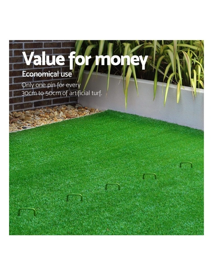 Prime Turf Artificial Grass 50pcs Synthetic Pins Fake Lawn Turf Weed Mat Pegs Joining Tape image 6