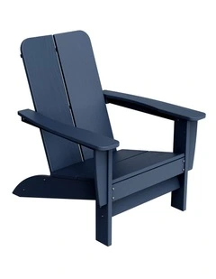 Outdoor Adirondack Chair in Navy Blue