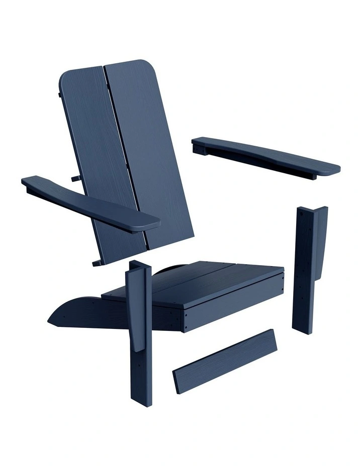 Outdoor Adirondack Chair in Navy Blue image 6