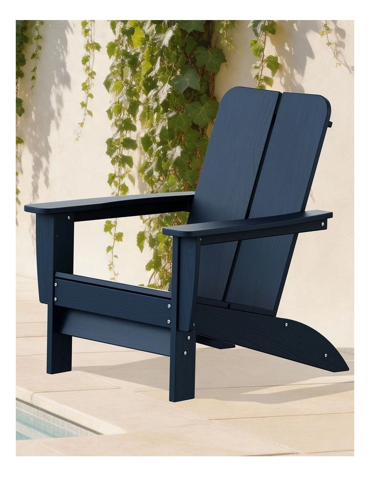 Outdoor Adirondack Chair in Navy Blue image 7