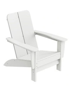 IHOMDEC Outdoor HDPE Adirondack Chair White