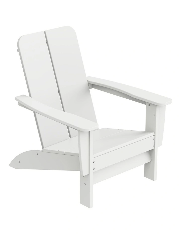IHOMDEC Outdoor HDPE Adirondack Chair White image 1
