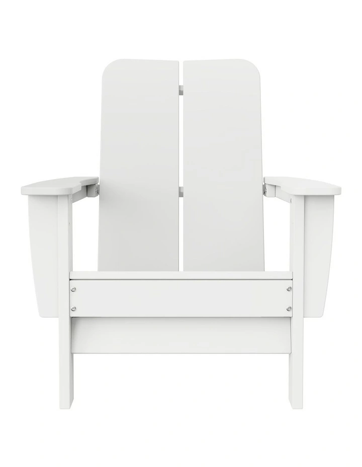 IHOMDEC Outdoor HDPE Adirondack Chair White image 2